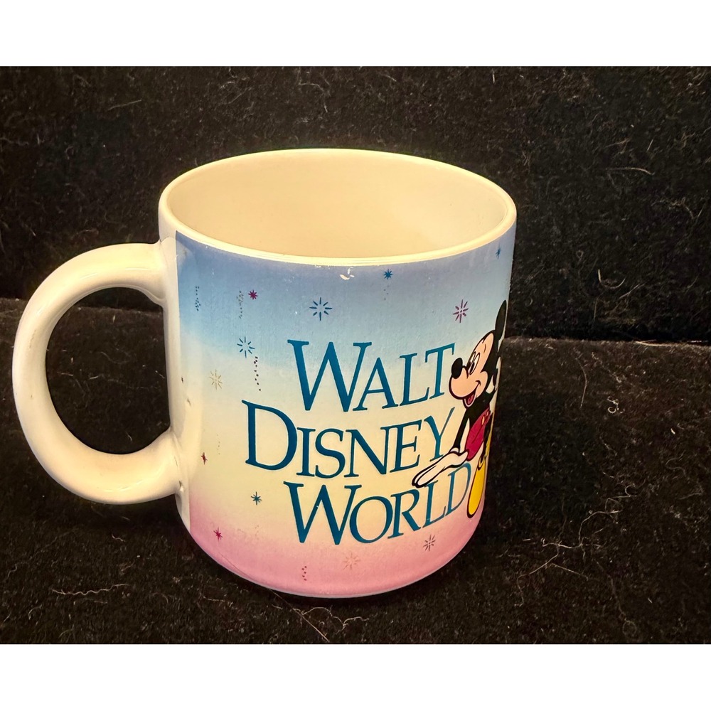 Vintage  Disney‎ World Mickey Mouse Cinderella Castle Coffee Mug Made in Japan